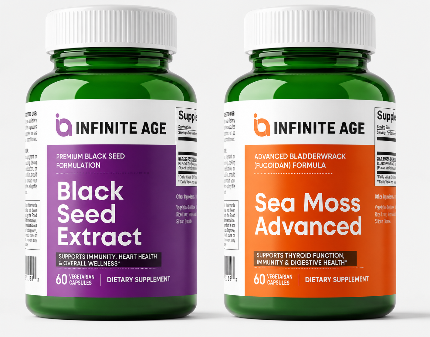 INFINITE AGE Sea Moss & Black Seed Combo