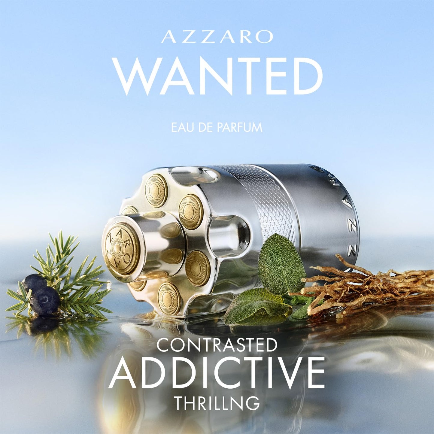 Azzaro Wanted Eau de Parfum - Energizing & Intense Mens Cologne - Woody, Aromatic & Spicy Fragrance