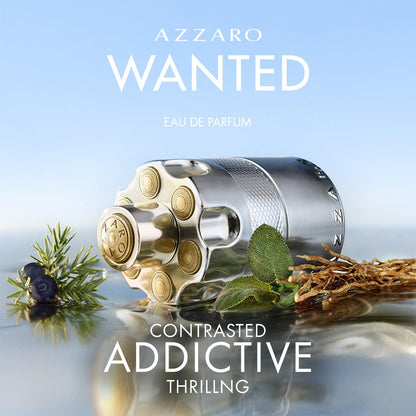Azzaro Wanted Eau de Parfum - Energizing & Intense Mens Cologne - Woody, Aromatic & Spicy Fragrance