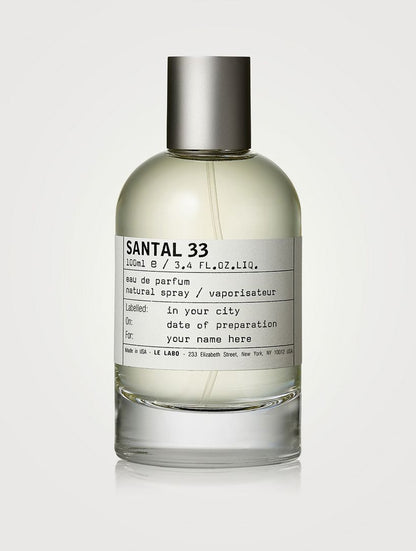Le Labo Santal 33 Unisex Eau de Parfum Spray 3.4 oz / 100 ml.