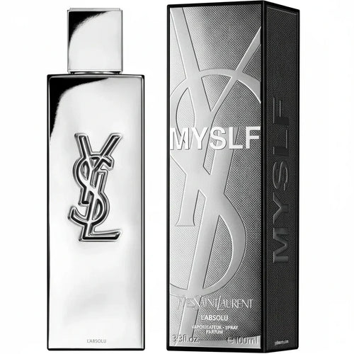 YSL perfume bottle and packaging on a white background
